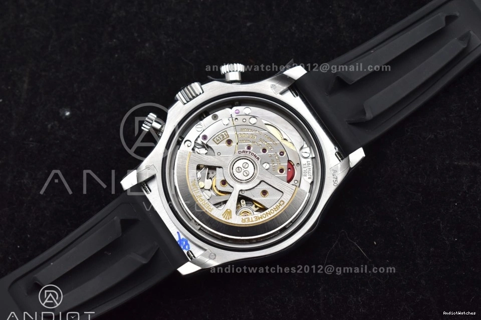 Silver Daytona Oysterflex Best V6 Edition Strap QF on 1:1 Black SH4131 Minimalist Dial 126519 821 (Weighted) 0103